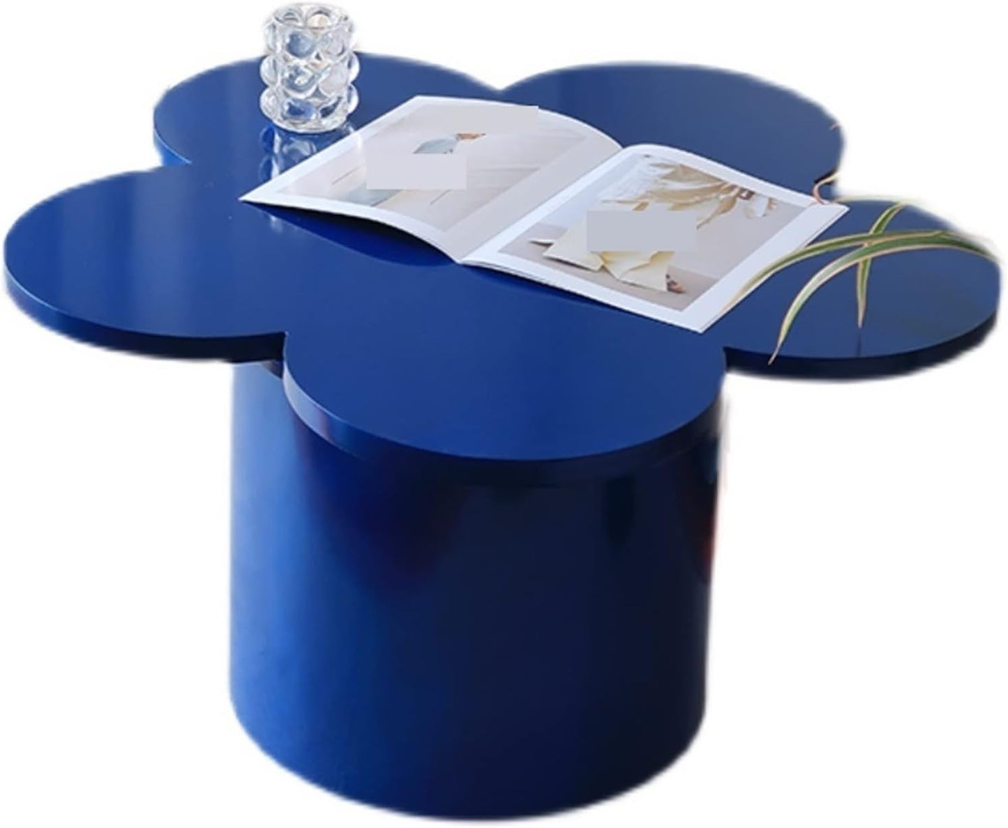 End Tables Irregular Simple Home Tea Table Homestay Living Room Green Blue Tea Table Home Small Apartment Tea Table Creative Table Snack Side Table (Color : A, Size : 80 x 80 x 45 cm)