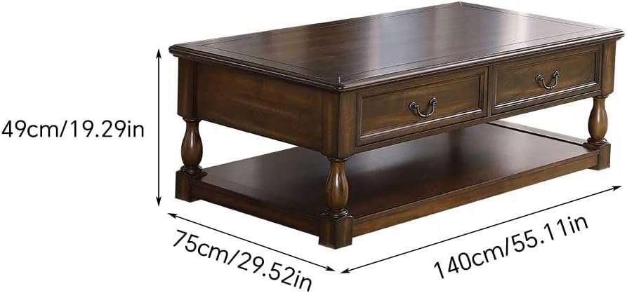 Living Room end Table Home Country Wooden Coffee Table Living Room Storage Sofa Table Bedroom end Table