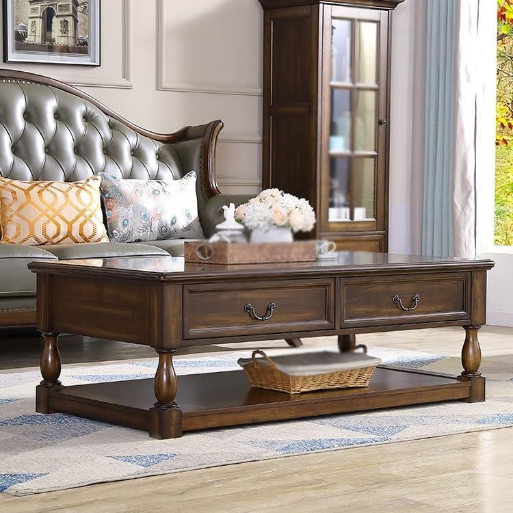 Living Room end Table Home Country Wooden Coffee Table Living Room Storage Sofa Table Bedroom end Table