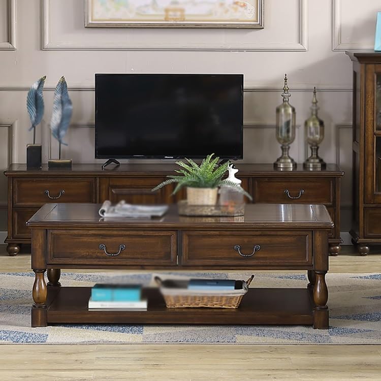 Living Room end Table Home Country Wooden Coffee Table Living Room Storage Sofa Table Bedroom end Table